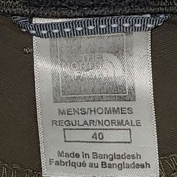 The North Face Mens Sz 40 Hiking Pants Green Performance Outdoors Elastic Cuffs - Picture 4 of 7